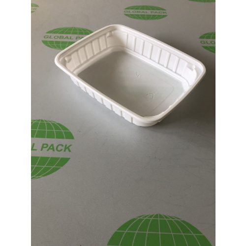 Főételes doboz Fehér 500ml mikrózható (Újrahasználható)