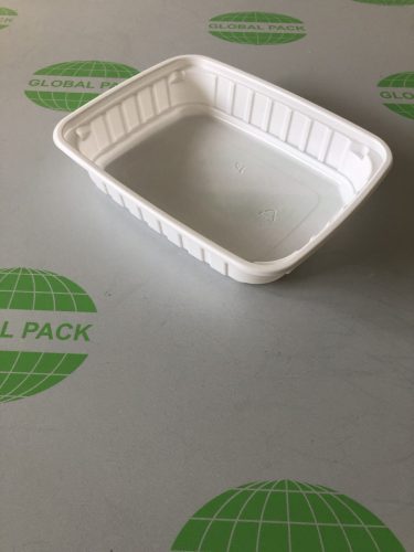 Főételes doboz Fehér 500 ml mikrózható (Újrahasználható)  import