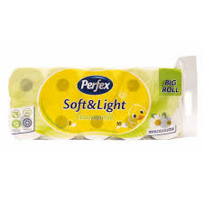 Perfex Wc papír 10 tekercs 3 réteg kamillás