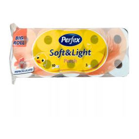 Perfex Wc papír 10 tekercs 3 réteg barack 