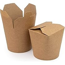 Tésztás doboz kraft papír 500 ml