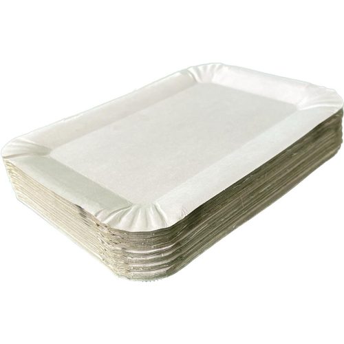 Papírtálca fehér 140x330 mm halas