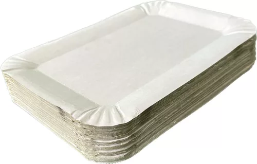 Papírtálca fehér 140x330 mm halas