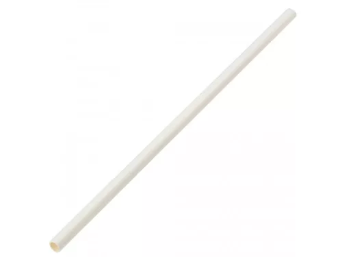 Papír szívószál fehér 230 x 8 mm   