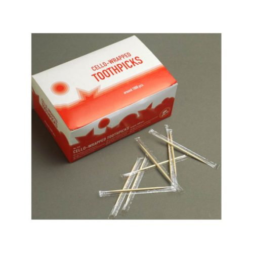 Csomagolt fogvájó (celofánba csomagolva) - 6,5 cm